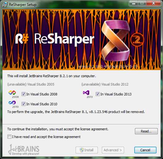 move resharper 9 from 2013 to 2015