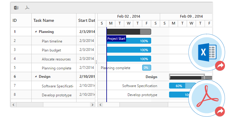 export gantt chart ms project