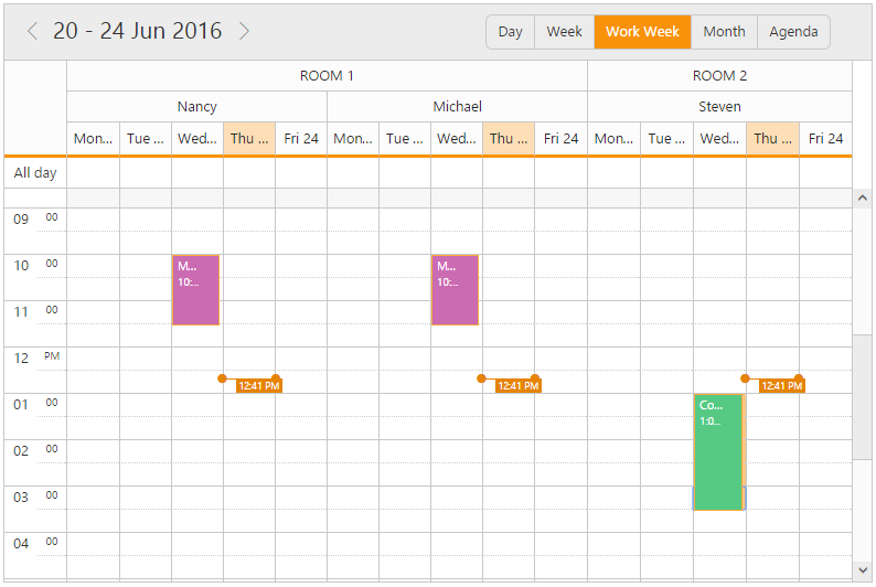 Scheduler Control for ASP.NET MVC (jQuery) | Syncfusion