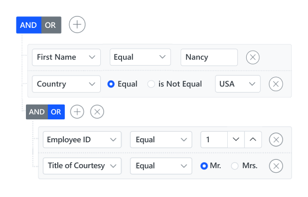 javascript-query-builder-html5-query-builder-syncfusion