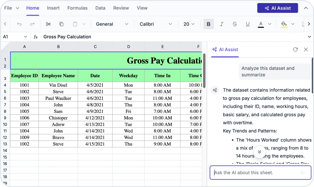 New Chart Wizard Component