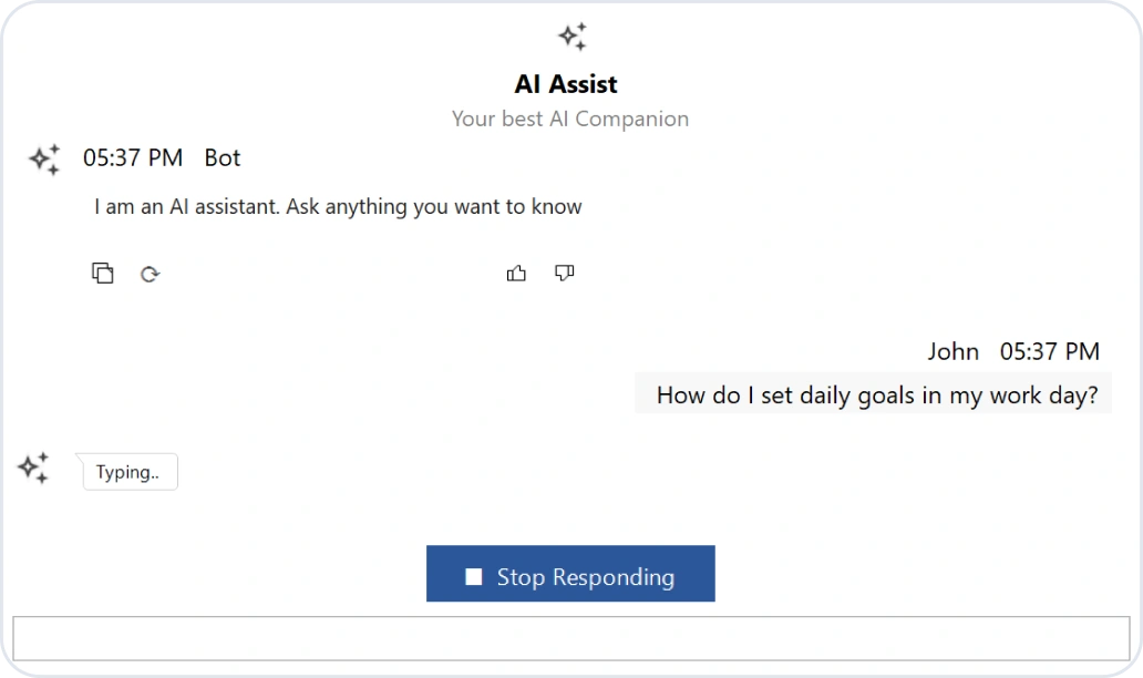 Streaming AI Responses in AI AssistView