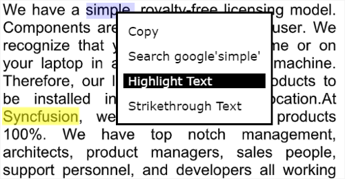 full text pdf search highlight