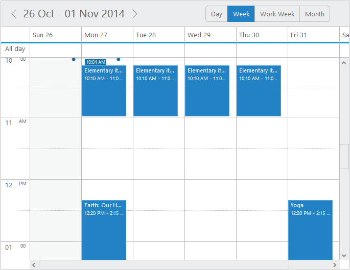 jQuery Scheduler Control Event Calendar Syncfusion