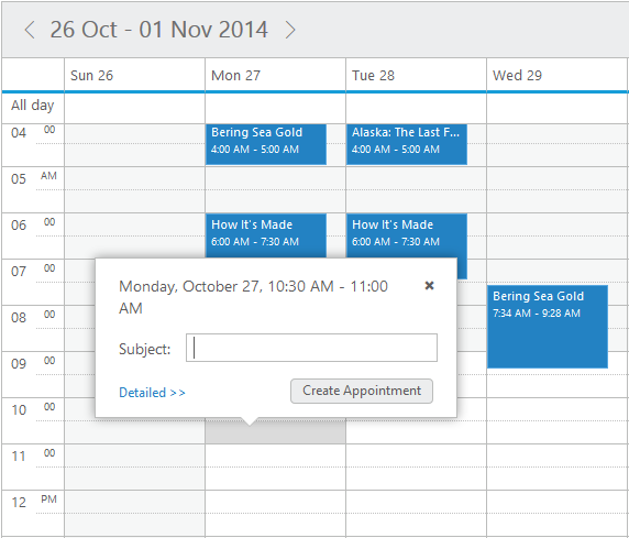 jQuery Scheduler Control  Event Calendar  Syncfusion