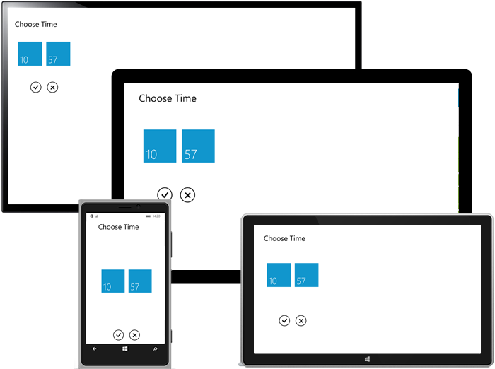 sunburst chart format Syncfusion Time UWP Control for  Picker