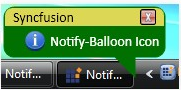 WPF NotifyIcon Control | Taskbar Notification | Syncfusion