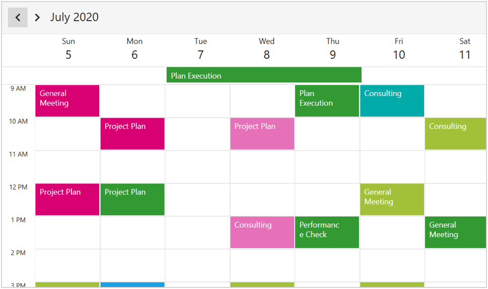 WPF Scheduler Event Calendar Control Syncfusion