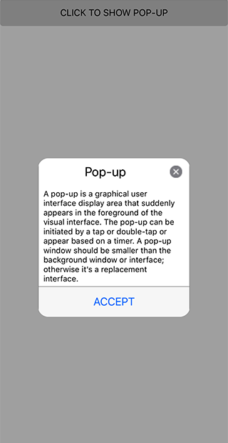 Xamarin.iOS Popup or Dialog Control | Syncfusion