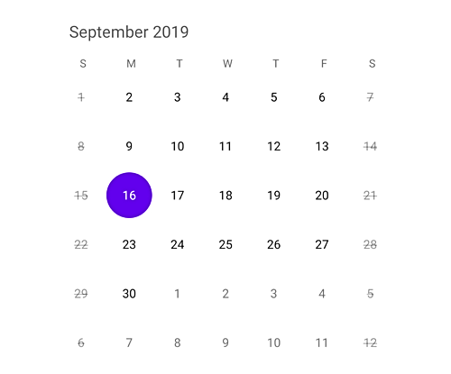 Xamarin Calendar Control | Month Calendar | Syncfusion